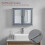(Grey) Priano 2 Door Mirrored Wall Bathroom Cabinet 3