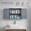 (Grey) Priano 2 Door Mirrored Wall Bathroom Cabinet 2
