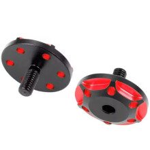 4 Stück Metall M3 Heckflügeldichtung Befestigungsschrauben für 1/8/1/10 RC Auto Upgrade Teile Zubehör Stil A Schwarz Rot