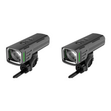 2X Digital Display Bicycle Front Light High Lightness Aluminum Headlight MTB Bike Flashlight Lamp