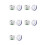5X RF 433MHz Wireless Light  220V 110V 10A Relay Receiver Round Button Wall Panel  Remote Control LED Lamp 1