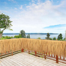 Strohdach für Tiki-Bar, Mexikanische Tiki-Hütte, Grasdach, 20 X 50 cm, Künstliches Palmenstroh, Palapa-Gras, Rolle, 4 Stück