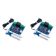 2X 12V Digital Soil Humidity Sensor Controller for Automatic Irrigation Water Management with Real- Monitoring