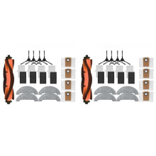 2 Set for MOVA E20 Pro / Trouver E20 Pro Vacuum Cleaner Spare Vacuum Brush Dust Bag Filter Mop Cloth