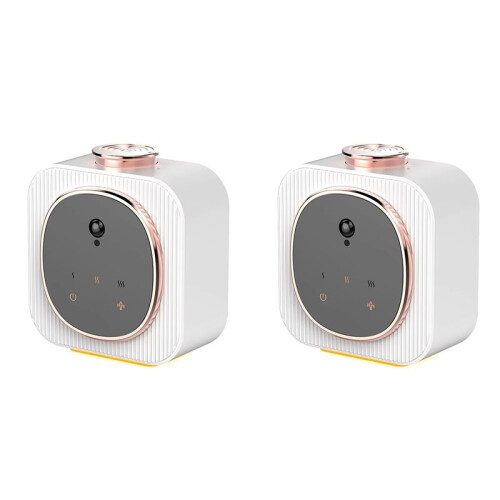 2X Waterless Aromatherapy Machine Rechargeable Nebulizer Diffuser Wall Mounted Touch Sensor Essential Oil Aromatherapy