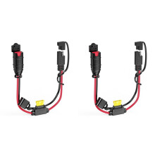 2X Cavo di Prolunga SAE per Caricabatterie Intelligenti Genius, Cavo Connettore SAE per Impieghi Gravosi 14AWG, Spina Impermeabile con Fusibile