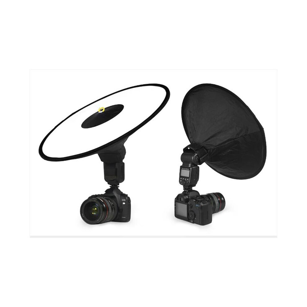 3X Universal 44Cm Round Flash Softbox Portable Foldable Style Speedlite Diffuser Reflector Strap For Camera Flash 6033340199077