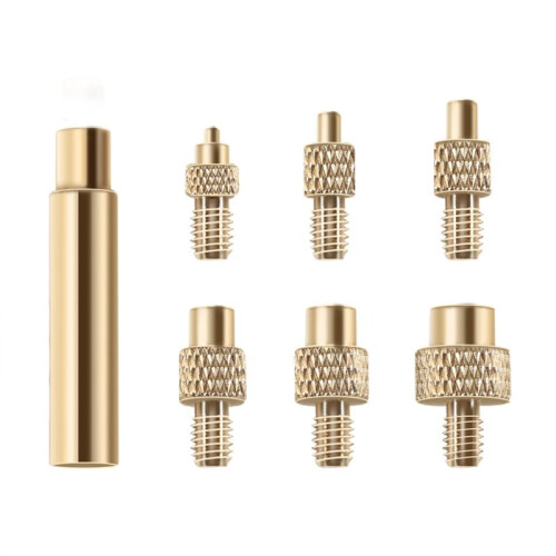 2X Heat Insert Nut Iron Tip M2 M3 M4 M5 M6 M8 Brass Thread Embedded Kit for 3D Printer Soldering Iron 2