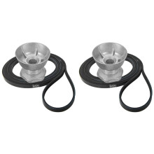 2X 341241 Dryer Belt & 8066184 Motor Pulley for , Dryers-Replace Part Number: PS11744884, W10290525