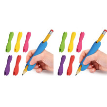 12pcs Pencil Grips for Kids and Adults Silicone Holders for Handwriting,Drawing,and Coloring,Ergonomic Dual- Design