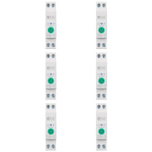 6X Tuya WiFi  Circuit Breaker 1P+N 63A Din Rail  with Electricity Statistics Remote Voice Control