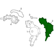 10X 68214109AB Motorwasserpumpendichtung für für für Grand Cherokee 2016-2022