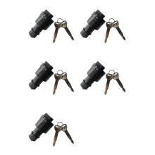 5X 57590-23333-71 Ignition with 10 Keys for Forklift 4P Ignition Lock Cylinder
