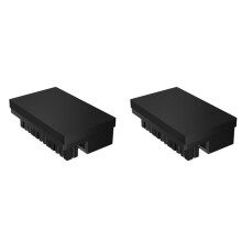2X Computer ATX 24Pin 90 Degree Motherboard Power Supply ARGB Cable Connector Plug Adapter DIY Mounting for Desktops PC