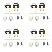 8X Moteurs RC Bateau Pièces Ensemble de Transmission Moteur 130 + Siège Moteur + Accouplement Cuivre + Arbre 15CM + Kit Hélices