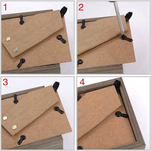Picture Frame Turn Button Fasteners Set, 400 PCS Picture Frame Backing Clips Photo Frame Hardware Clips