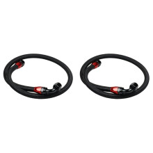 2X Car High Temperature Resistant Oil Cooling Radiator Oil Cooling Pipe AN10-0+90 Black Nylon Pipe