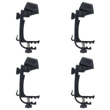 4X Snare Percussion Clip Black Drum Microphone Mic Rim Clamp Holder Drum Accessories