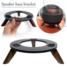 2X Solid Wood Base Thickened Nonslip Solid Wood Desktop Shock-Absorbing Audio Stand for Kardon Aura Studio