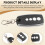4X Garage Door Remote Control 433MHz Wireless Rolling Gate Controller for Garage Hand Transmitter 4