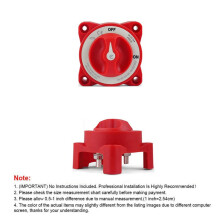2X 48V 350A Auto Auto RV Marine Boot Enkel Circuit Keuzeschakelaar Isolator Ontkoppel Roterende E-Serie Batterijschakelaar Uitgesneden