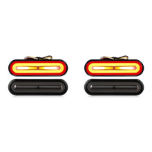 2X DC10-80V 60 LED Motorcycle Tail Lights Sequential Turn Signal Light DRL Stop Brake Light for Car Motorcycle