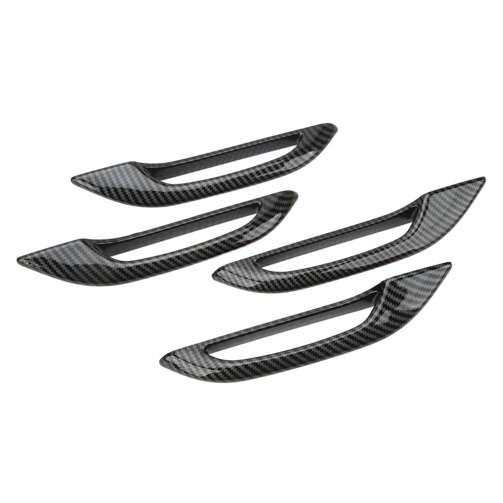 Tesla Model Y 3 Door Handle Protection Carbon 4Pcs 7293282169890
