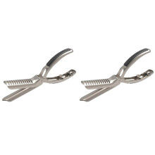 2X Rib Prep Tool,Rib Membrane Remover Stainless Steel Tool, BBQ Rib Skinner, Rib Prep Tool for BBQ Enthusiasts