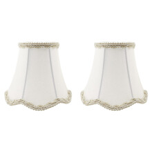 2X Abat-Jour Mural en Tissu de Style Européen, Housse en Tissu pour Lustre Vintage, Accessoire de Décoration D'Intérieur Luxueux