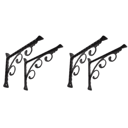4Pcs Wall Mounted L Shaped Angle Bracket Multifuntional Brace Shelf Brackets Decorative Shelf Brackets Wall Brackets M 1