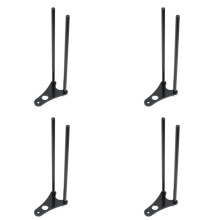 4X Karpfenangeln Snag Bars Aluminiumlegierung für Bissanzeiger Winddicht Anti Falling Snag Bar Karpfenangeln Gerät