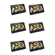 6X Cassette Audio Reel To Reel Cassette 50 Minuten Lege Tape Dubbelzijdige Metalen Reel Holle Case Zelfgemaakt