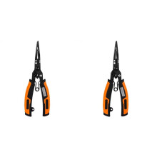 2X Fishing Pliers with Hook Sharpener Fishing Split Ring Pliers Fishing Lure Pliers Safety Fishing Pliers