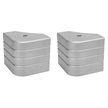 2X Pièces de Ponton en Aluminium, Protections D'Angle Arrondies à 90 Degrés pour Quai, Toits Superposés, Protections de Camping-Car et de Pêche.