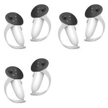 6x Controller Grips Cover Compatible with for Meta Quest 3S/Quest 3 Accessories, Adjustable Knuckle Straps