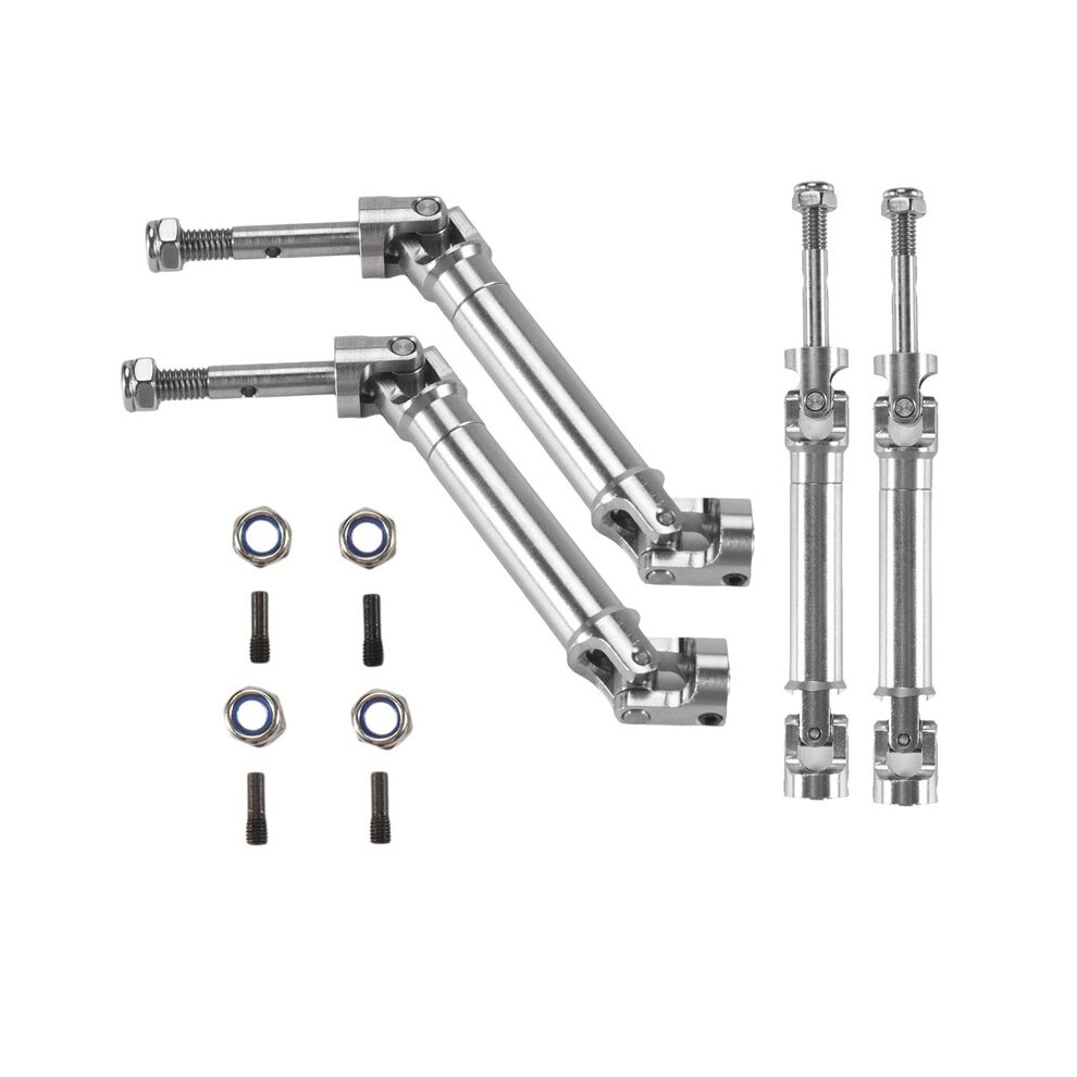 8Pcs Metal Stainless Steel Drive Shaft Cvd For 1/10 Slash Rustler Stampede Vxl 4X4 4Wd Rc Car Upgrade Parts 6034112358906
