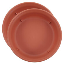 Plant Saucers Set of 2 NonSlip Durable Resin Plant Water Trays Protects Surfaces Indoor Outdoor Use