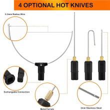 4X Hot Wire Foam Cutter Kit 4 in 1 Foam Cutting Set met Elektrisch Snijgereedschap en Transformatoradapter US-Stekker