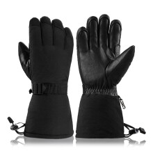 (Black 1019, XL) 3M Thinsulate Ski Gloves - Waterproof, Windproof, Touchscreen