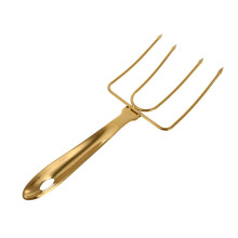 Stainless Steel BBQ Skewer Set and Turkey Lifting Fork Heavy Duty Roasting Tools for Camping