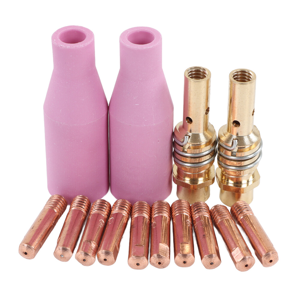 Welding Gun Parts 14Pcs Kit For 15Ak Mig Plasma Torch Ceramic & Tips Set 6901389703886