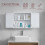 (White) Priano 2 Door Mirrored Wall Bathroom Cabinet 2