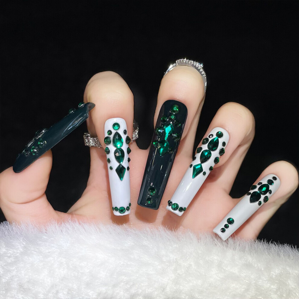 Dachuang Beauty (Xs) Sparkling Rhinestones Press-On Nails For Women