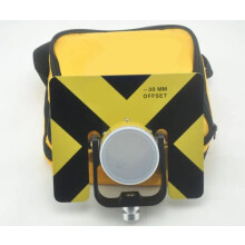 Total Station Prism with Durable Metal Housing and Yellow Casing for Accurate Surveying