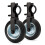 6' Gate Support Wheel for Chain Link Fence, Prevent Gate Dragging, Fits 15/8 to 2' Frames, 2 Pack Black 1