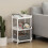 Songmics Rolling Trolley Storage Unit with 3 Shelves for Kitchen Bathroom Cellar 2