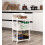 Songmics Rolling Trolley Storage Unit with 3 Shelves for Kitchen Bathroom Cellar 4