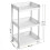 Songmics Rolling Trolley Storage Unit with 3 Shelves for Kitchen Bathroom Cellar 6