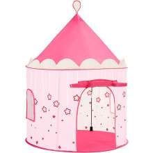 Princess Castle Play Tent for Girls Toddlers, Indoor and Outdoor Playhouse, Portable Pop Up Play Teepee, Gift for Kids, Pink