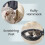 FEANDREA Small Cat Tree Tower with Scratching Post, Dark Gray 6